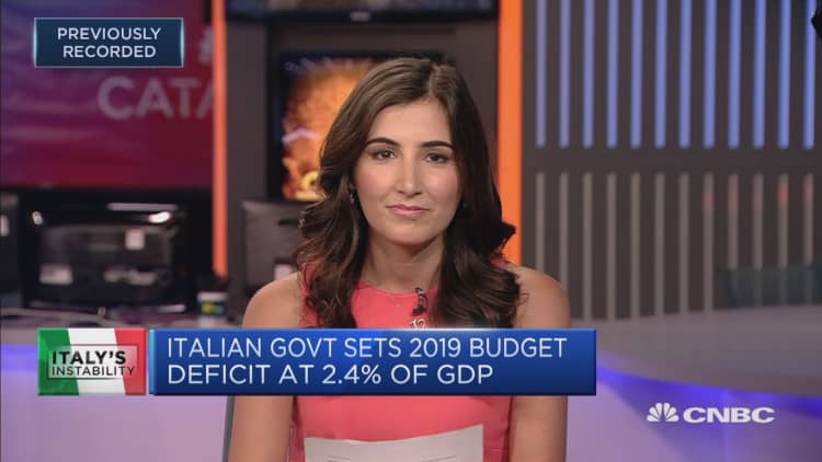 Italian government to submit final budget to EU in October