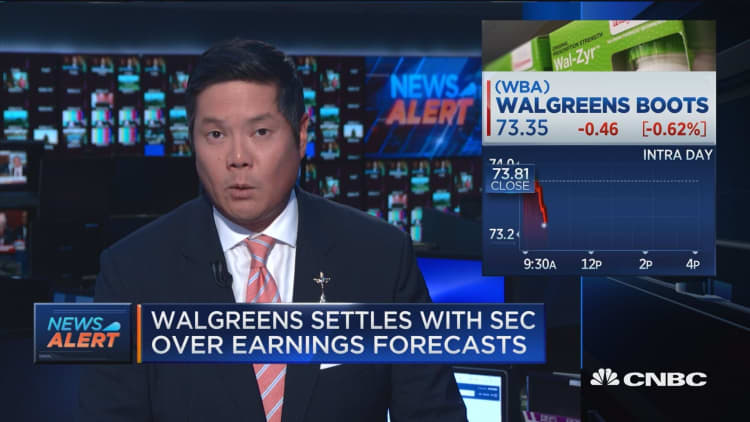 Walgreens settles with SEC over earnings forecasts