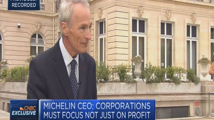 Michelin CEO: Corporations need to make capitalism sustainable