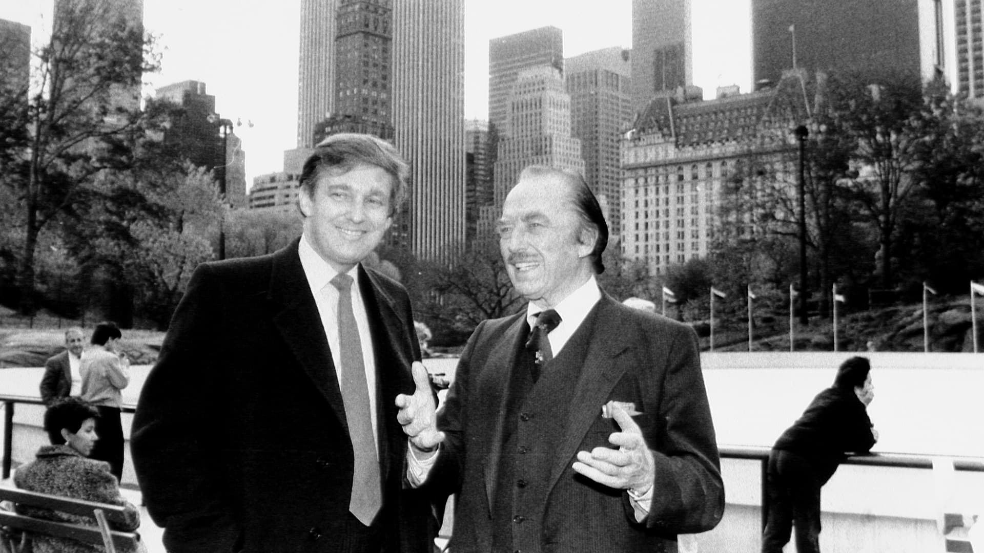 Donald Trump and his father, Fred Trump, at the opening of Wollman Rink in Manhattan's Central Park in 1987.