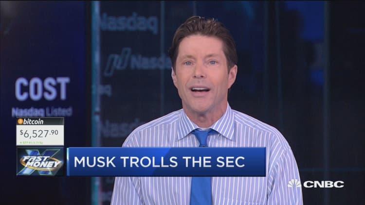 Musk trolls the SEC