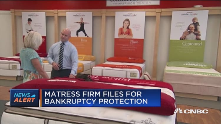 Mattress Firm files for bankruptcy protection