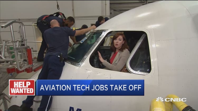 Aviation tech jobs take off as industry faces skills gap