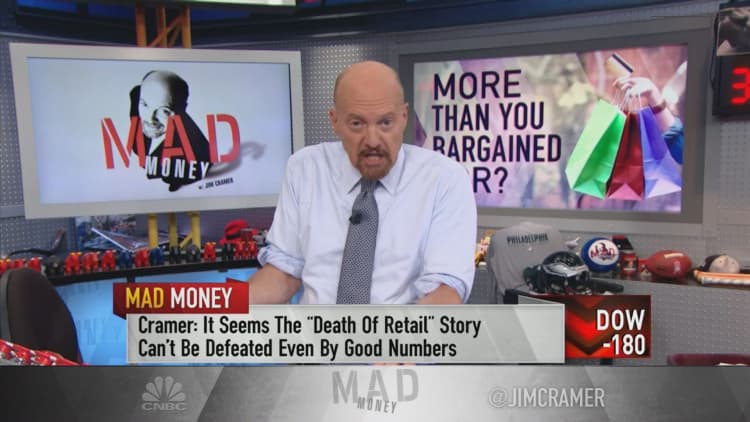 Cramer tracks the 'perfect storm' taking down retail stocks