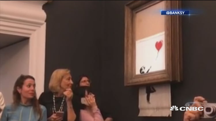 Banksy painting might be worth twice as much after self-destructing