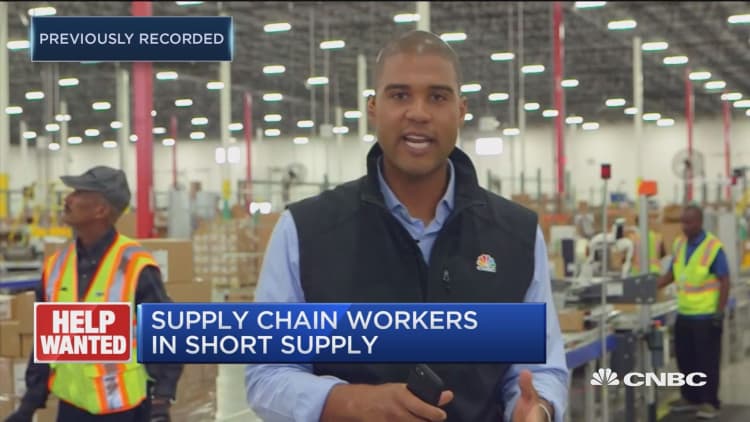 Supply chain workers in short supply
