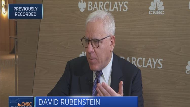 High level of public debt worries me, Carlyle’s Rubenstein says