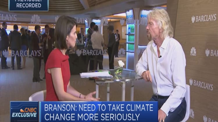 We need to take climate change seriously, Richard Branson says