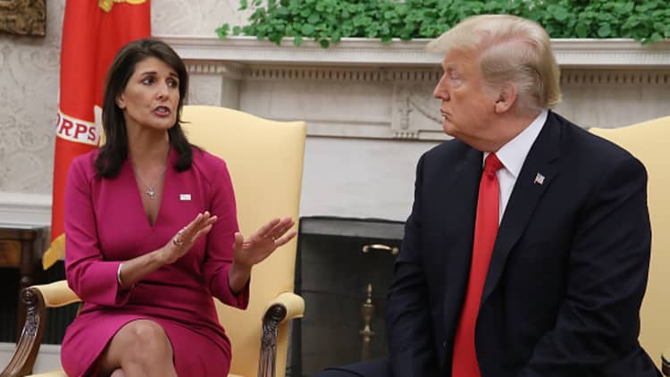 Trump: Will name Haley's successor in next 2-3 weeks