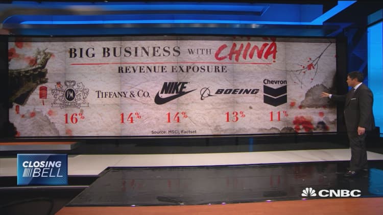 Companies that do big business in China