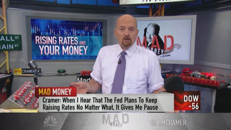 Cramer admits he's 'more concerned than most' about the Fed's effect on the economy