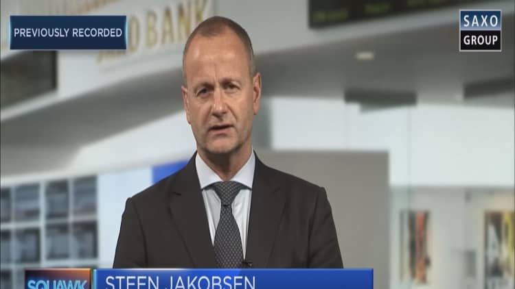 Saxo Bank's Jakobsen: Quantity of money is dropping, price rising