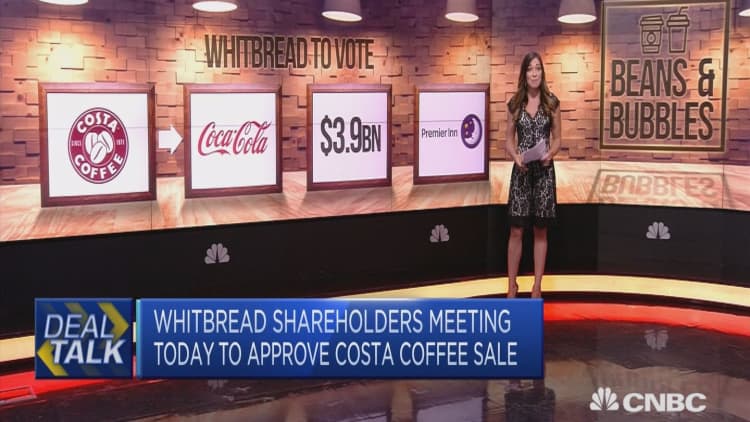 Whitbread to approve proposed sale of Costa to Coca-Cola