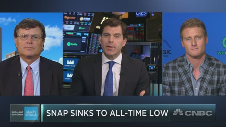 Snap just spiraled to an all-time low, now down more than 50 percent this year