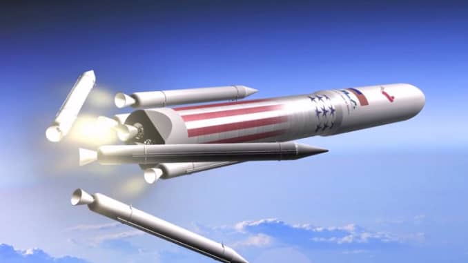 Artist rendering of United Launch Alliance's Vulcan system.