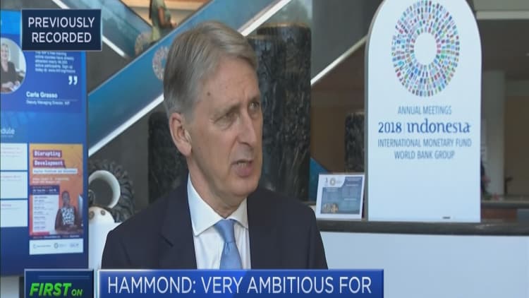 Hammond on Brexit: More optimistic now than I was couple weeks ago