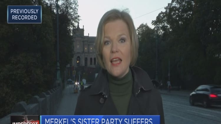 Bavarian interior minister: Clearly a hefty loss for Merkel's allied party