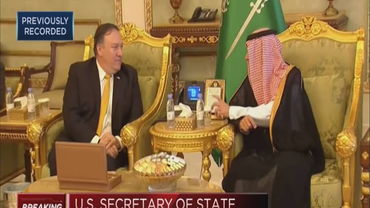 US Secretary of State Pompeo visits Saudi Arabia after journalist disappearance