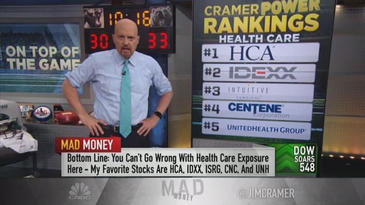 Cramer's 5 health-care stocks he likes right now