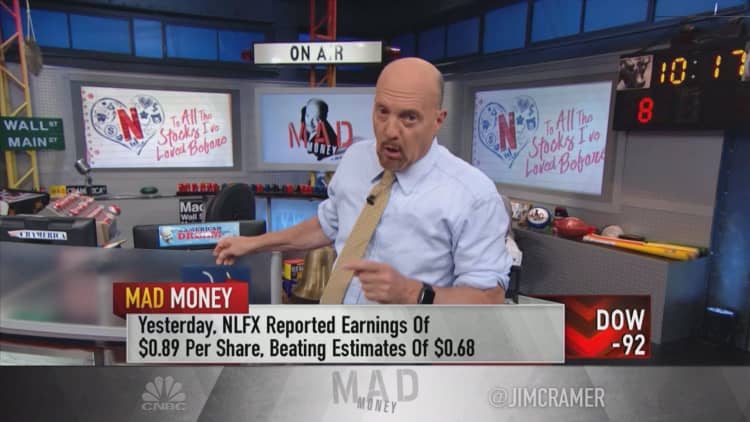 Cramer says shares of Alphabet and Amazon, his largest trust holding, can still be bought after Netflix earnings beat