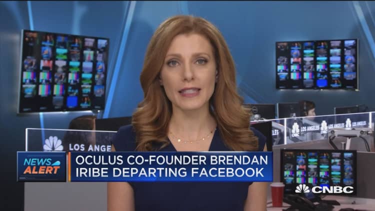 Oculus co-founder Brendan Iribe leaving Facebook