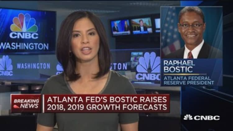Atlanta Fed's Bostic raises 2018, 2019 growth forecasts