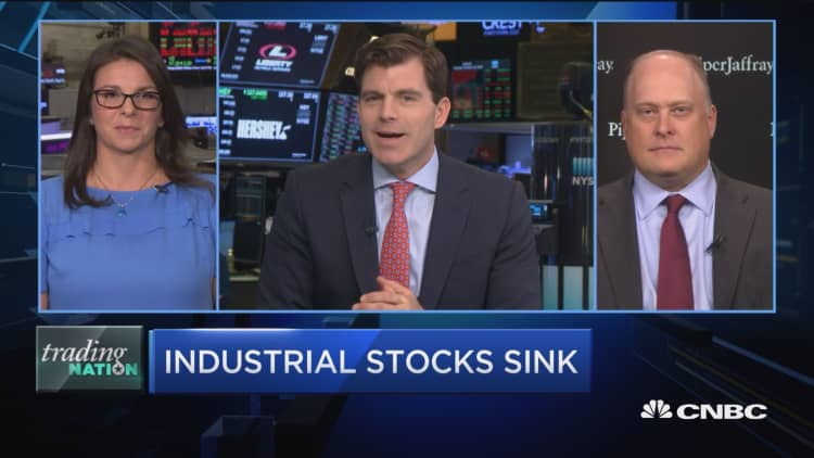 Trading Nation: Industrial stocks sink