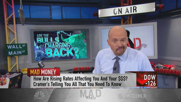 Fear gauge, strong earnings tell Cramer this bottom in market may be real