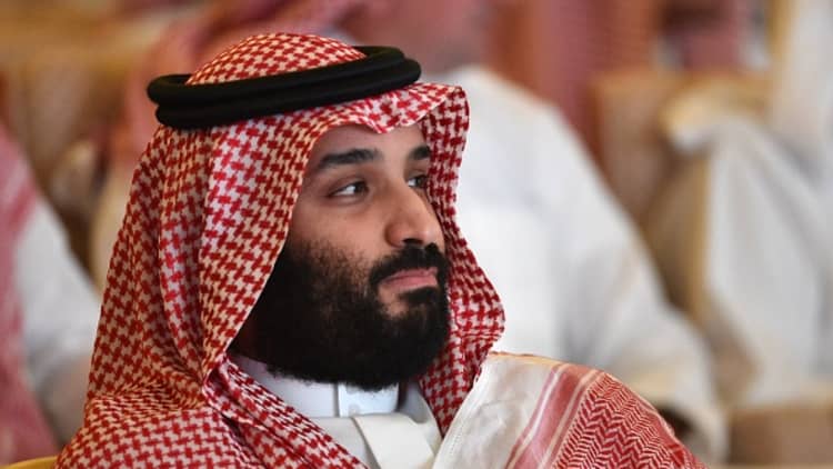 Prince Mohammad bin Salman arrives at Saudi FII conference