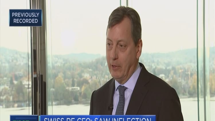 Swiss Re CFO: Saw an inflection point for property, casualty insurance