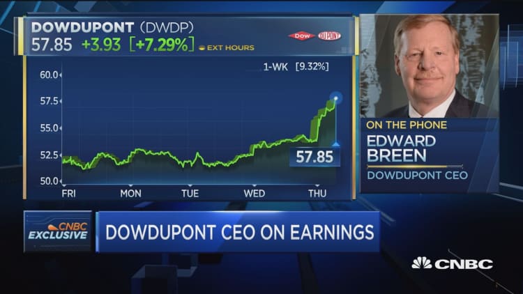 DowDuPont CEO: Continue to see strong demand across the board
