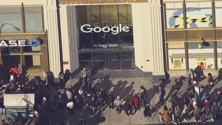 Google employees around the world stage walk-out