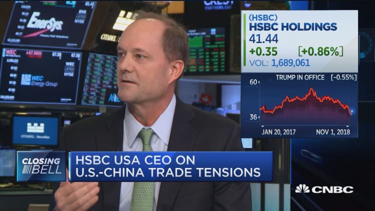 HSBC USA CEO says 'no impact' from US-China trade tension