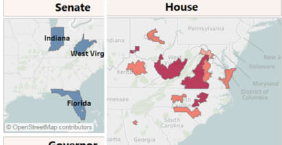Polls have started closing: This map shows which early results to watch in today's midterms