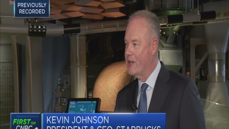 Starbucks CEO: Delivery in China is 'leading' in the world