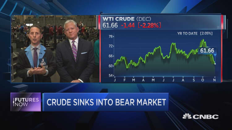 Crude's in a bear market, but trader says it's due for a bounce