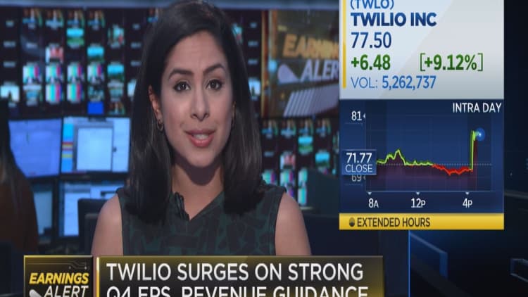 Twilio jumps on strong Q4 EPS