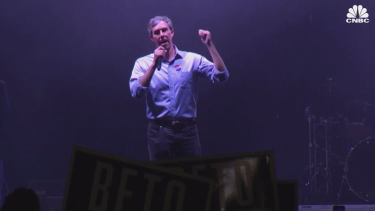 Democrat Beto O'Rourke speaks after losing Senate race to Ted Cruz