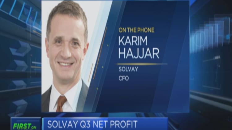We will deliver 5% growth for the end of the year, says Solvay CFO