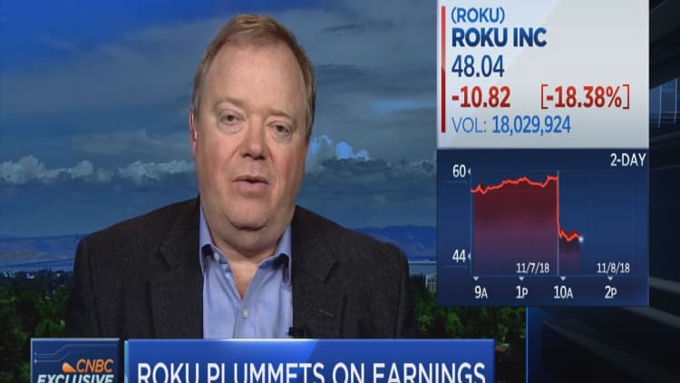 Roku CEO: Active accounts were up 43 percent this quarter