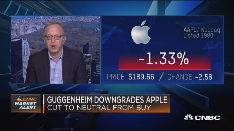 Guggenheim’s Rob Cihra on downgrading Apple shares