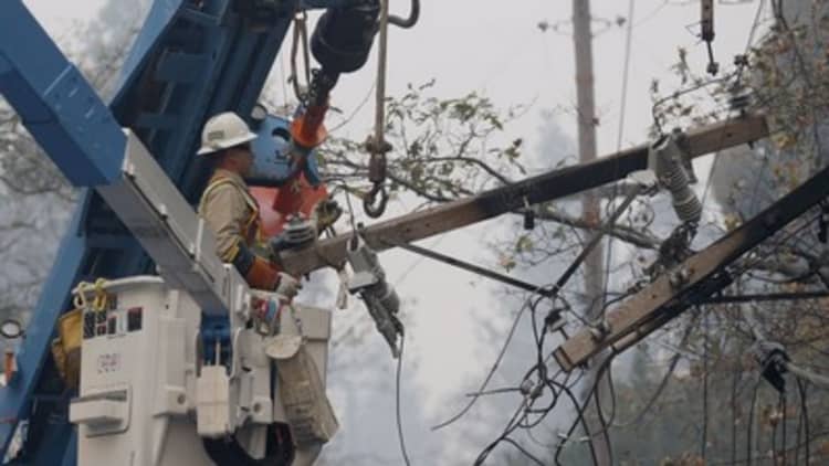 PG&E shares plummet after company discloses ‘electric incident’ just before California wildfires