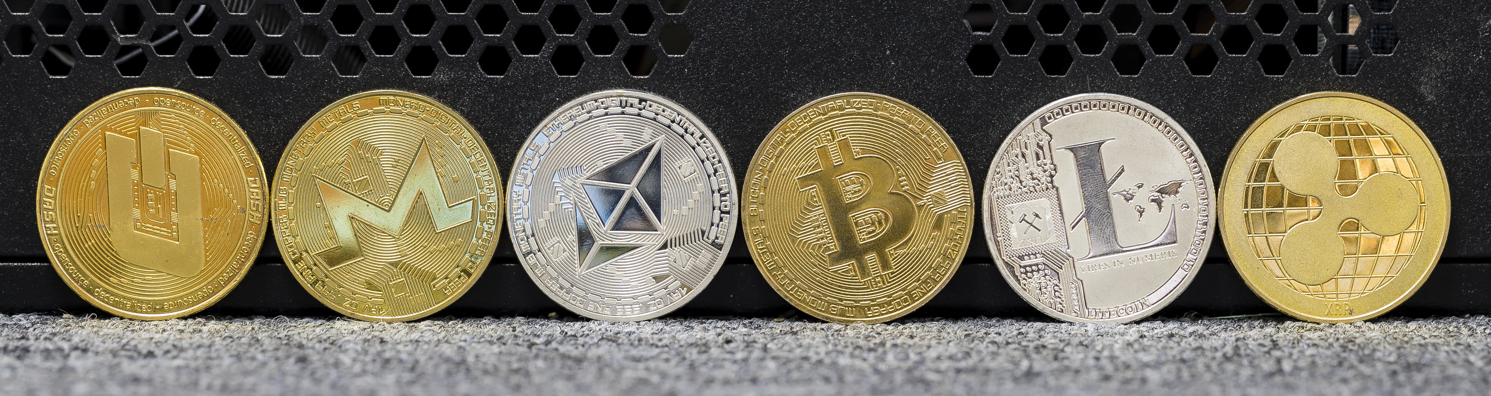 Cryptocurrencies tumble, with bitcoin falling 7% and ether down 8% in the last 2..