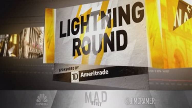 Cramer's lightning round: This biotech has the perfect stock for this environment