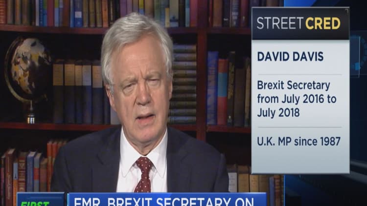PM May's deal removes all the benefits of Brexit: Former Brexit Secretary
