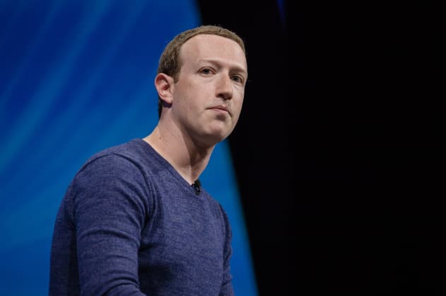 GP: Mark Zuckerberg listens during the Viva Technology conference in Paris on Thursday, May 24, 2018.