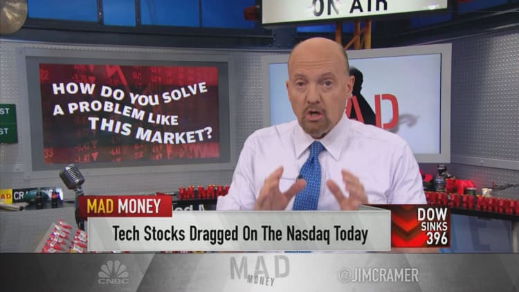 The sell-off can't end until these 10 problems are fixed, Jim Cramer argues