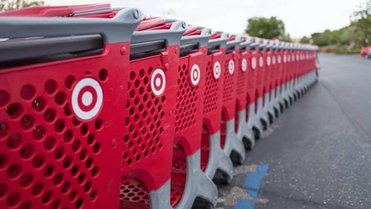 Target shares down sharply after quarterly report