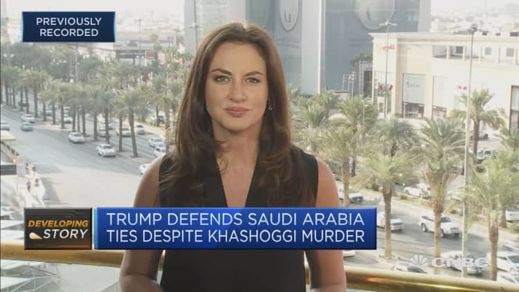 Trump defends Saudi Arabia ties despite Khashoggi's death