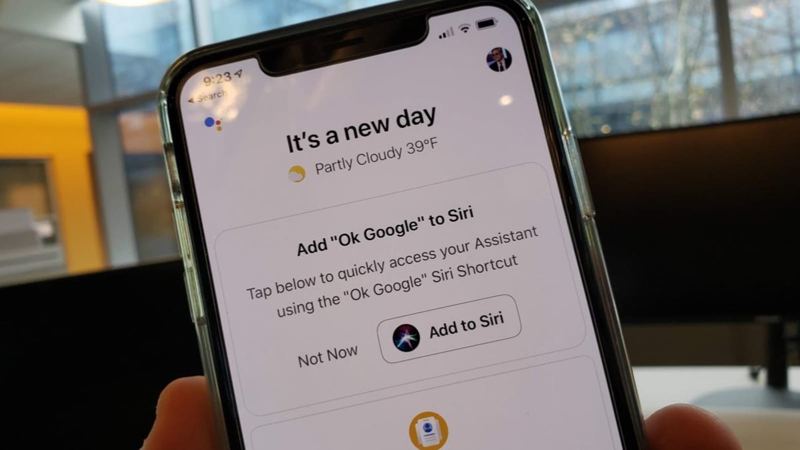 google assistant in siri on iphone